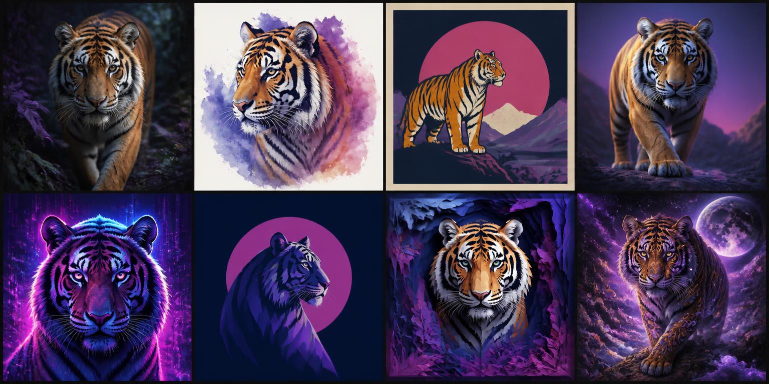 Tiger rendered in a photorealistic direction